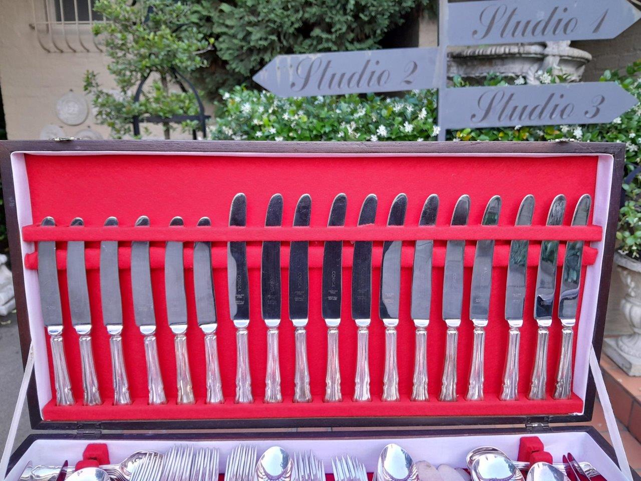 A Twelve Place Setting Of Corica Silver Plate Cutlery Comprising Twelve Each - Image 5