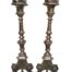 An Antique Early 20th Century Pair Of Brass Candle Sticks/Holders