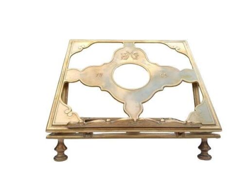 A Brass Book Stand 