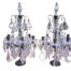 A 20TH Century French Pair Of Girandole Cast-Metal And Crystal Gallery Candelabras