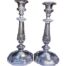 An Early 19th  Century Circa 1800 Pair Of Old Sheffield Plate Candlesticks