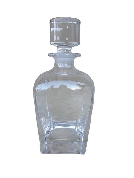 A Bohemian Bell-shaped Decanter with Cylindrical Stopper