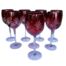 A 20th Century Set Of Eight Ruby Colour Red Wine Glasses