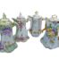 A 20th Century Set Of Four Victorian Porcelain Teapots