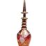 A Bohemian Rub- Red Hand-Painted And With Gold Detail Decanter