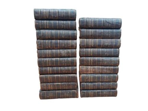 An Antique / Circa 1889 Encylopedia Brittanica Ninth Edition Nineteen Volumes London Printed