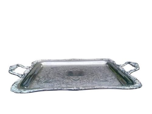 A 20th Century William Rodgers Silver Plated Tray With Handles Recently Re-Plated Excellent Condition