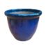 A 20th Century Blue Glazed Terracotta Bowl / Planter