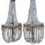A 20th Century Pair Of French Empire Style Brass & Crystal Chandeliers