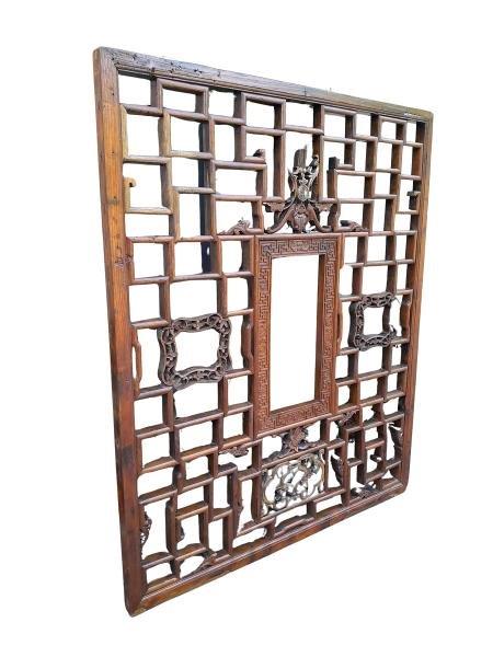 A 20th Century Hand-Made Chinese Hardwood Wall Panel Of Large Proportions