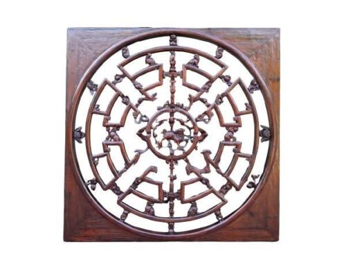A 20th Century Chinese Wall Panel With Mythical Creatures Of Large Proportions