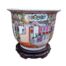 A 20th Century Chinese Famille Rose Jardiniere On A Wooden Stand