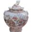 An Antique Early 20th Century Japanese Kutani Taisho Period  Jar With Lid