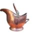 An Antique Victorian Copper And Brass  Bucket With Handle