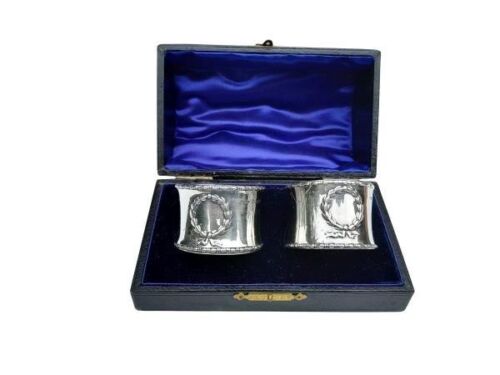 A 20th Century Set Of Hallmarked Silver Napkin / Serviette Rings By Gorham Manufacturing