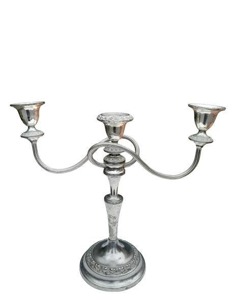 A 20TH Century Silver Plate Candelabra