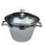A 20th Century Silver Plate Ice Bucket With Two Handles And Porcelain Inner By Rogers & Sons Style