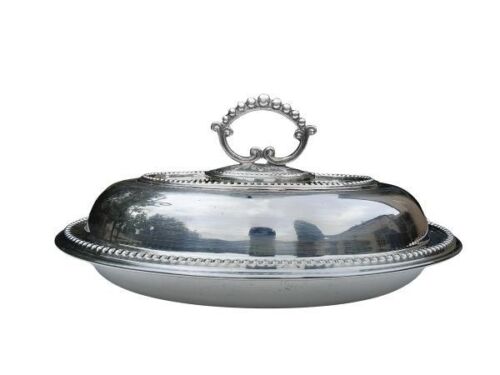 A 20th Century Silver Plate Entrée Dish