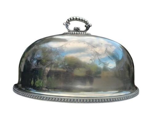 An Antique Victorian Silver Plate Food Dome