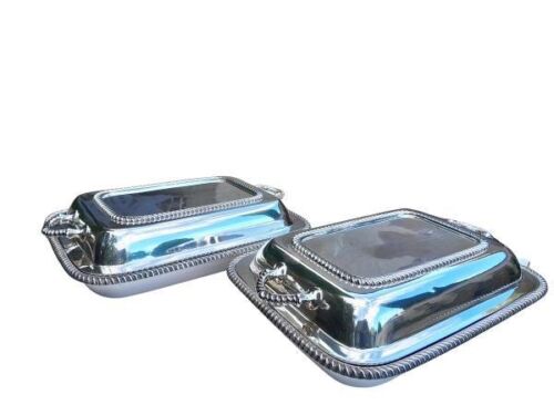 A 20th Century Pair Of Gladwin Sheffield EPNS Entrée Dishes