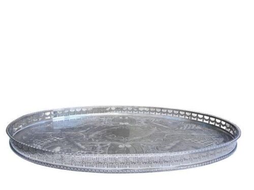 A 20th Century Sheffield (Vigners) Silver Plate Gallery Tray Of Large Proportion