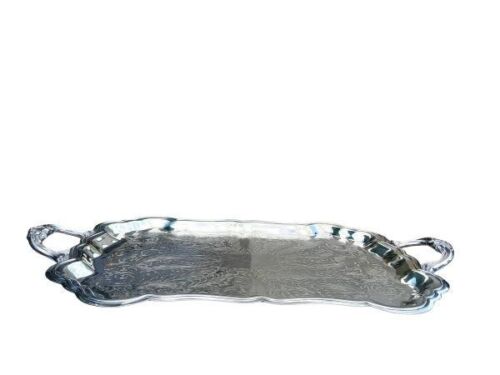A 20th Century Silver Plate Tray With Handles By Rogers And Company