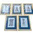A 20th Set Of Five Architectural Framed Lithographs