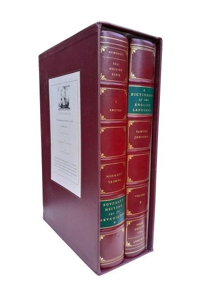 A 20th Century Set Of Dictionary Of The English Language Hardcover Volumes 1 And 2  Reprint In Box