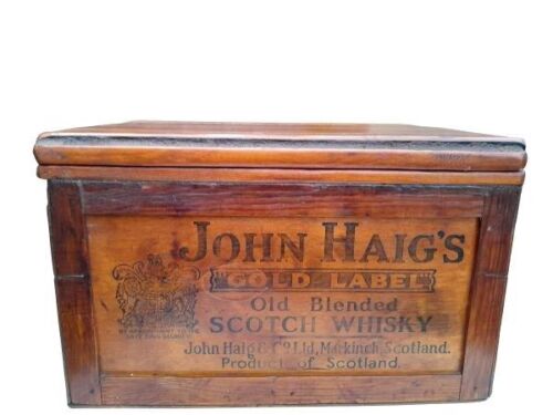 A 20th Century Scotch Whisky Wooden Crate / Box