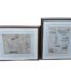 A Set of Two 20th Century Framed Atlas of the World Etchings by J Tallis