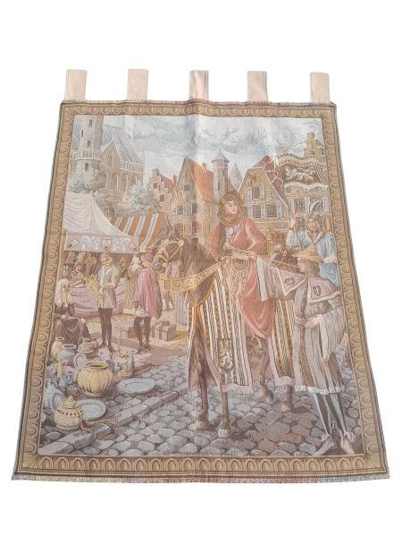 A 20th Century Medieval Aubusson Tapestry
