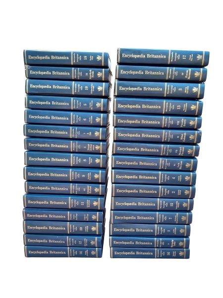 A 20th Century Circa 1973 Full Set Of Thirty (30) Volumes Of  Encylopaedia Britannica