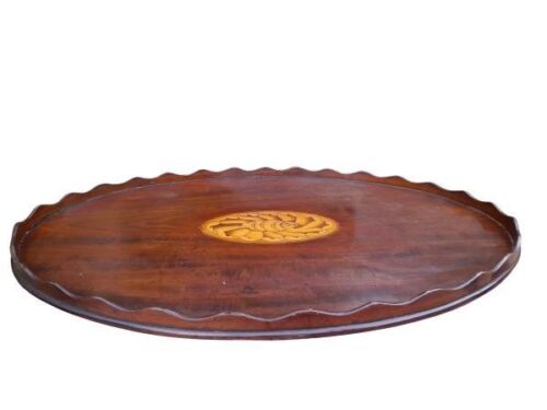 An Antique Circa 1890s Edwardian Large Gallery Tray