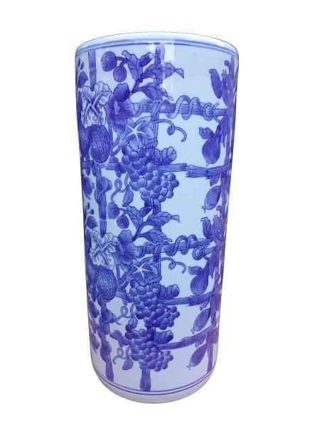 A 20th Century Chinese Blue / White Umbrella Stand