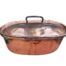 An Antique 19th Century Copper Pot with Wrought Iron Handles ND
