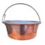 An Antique 19Century Copper Pot With A Wrought Iron Handle
