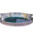 A 20th Century Silver Plated Gallery Tray on Four Feet with Two Handles 