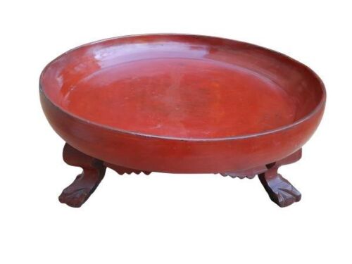 A 20TH Century Oriental / Chinese Lacquered Bowl on Stand