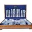 A 20th Century Six Place Setting of Eetrite Silver Plate Cutlery In a Canteen Still in Plastic Sleeves