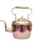 A 19th Century Antique Georgian Copper and Brass Teapot With Handle