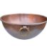 A French Copper Bowl With Brass Wall Hanging Ring