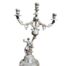 A 20th Century French Style Ornate Silver Plate Candelabra