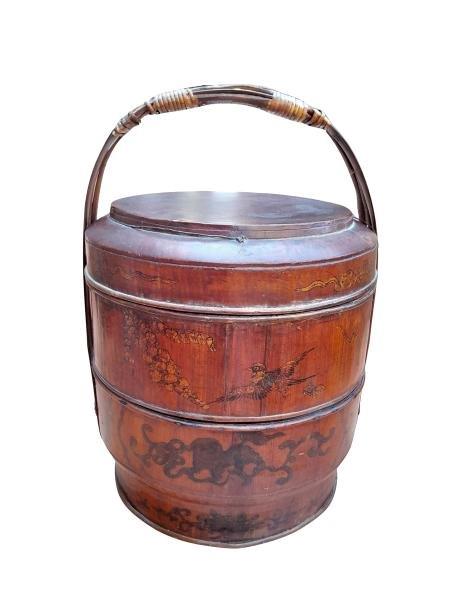 A 20th Century Chinese Hand-Painted Basket