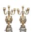 A 20th Century French Style Pair Of Bronze Candelabras