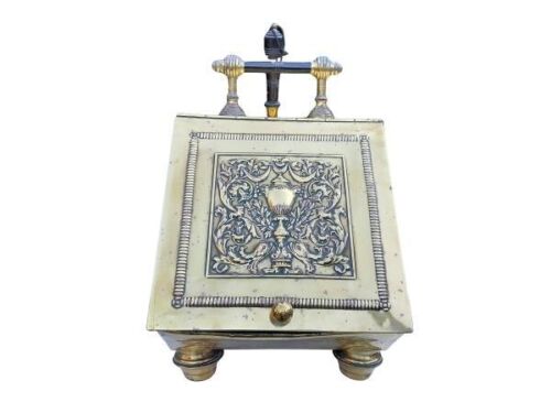 A 19th Century French Napoleon  Brass Coal Scuttle With Scoop