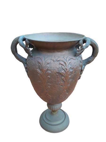 A 20th Century Urn With Cast Handles Of Large Proportions