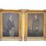 A 20TH Century Pair Of Large Oil On Canvas Portraits Of Gentlemen Signed