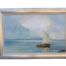 A 20th Century Large  Oil On Canvas Of Ship Signed