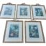 A 20th Century French Style Set Of Five Beautifully Framed With Signature