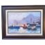A 20TH Century Oil On Canvas Boats In Harbour And Signed